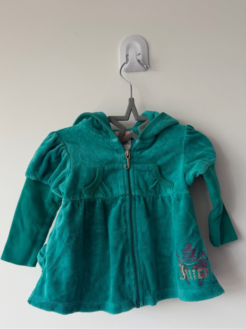 Juicy Couture Full Zip-Up Hoodie Girls 3-6M